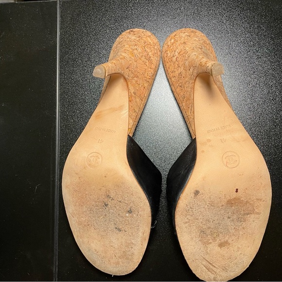 Chanel Black Leather Mules - Picture 3 of 4